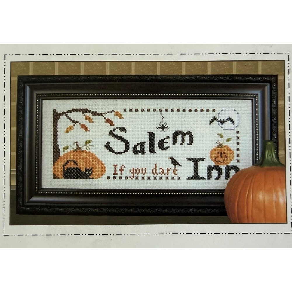 Plum Pudding Needleart Salem Inn Counted Cross Stitch Pattern‎
